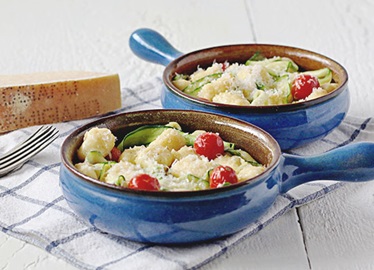 Make-In-A-Ziploc®-Bag Gnocchi with Zucchini and Tomatoes